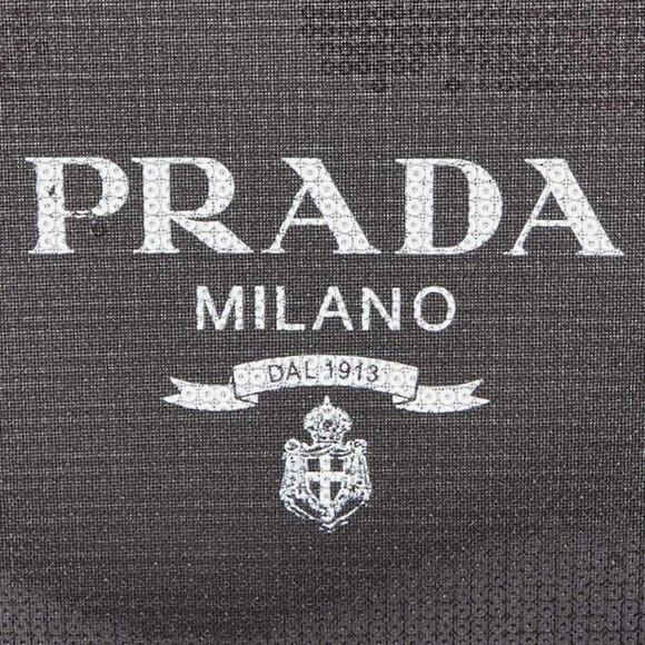 Prada Black Sequin Mesh and Leather Small Tote Bag 1BG417 - Picture 5 of 11